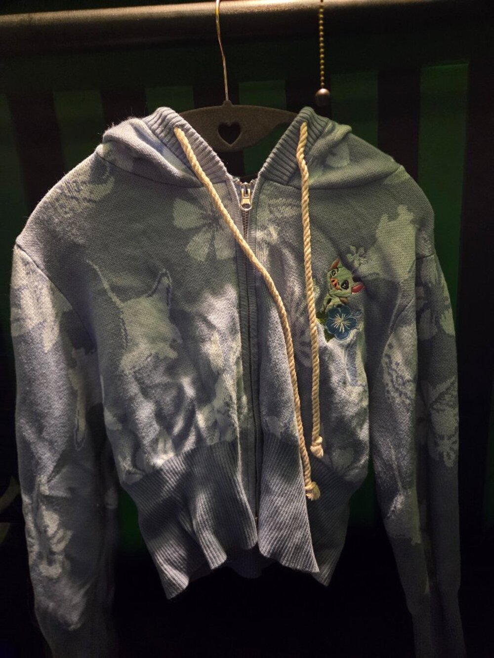 Disney Her Universe Moana Pua & Flowers Knit Zip-Up Hoodie - XL